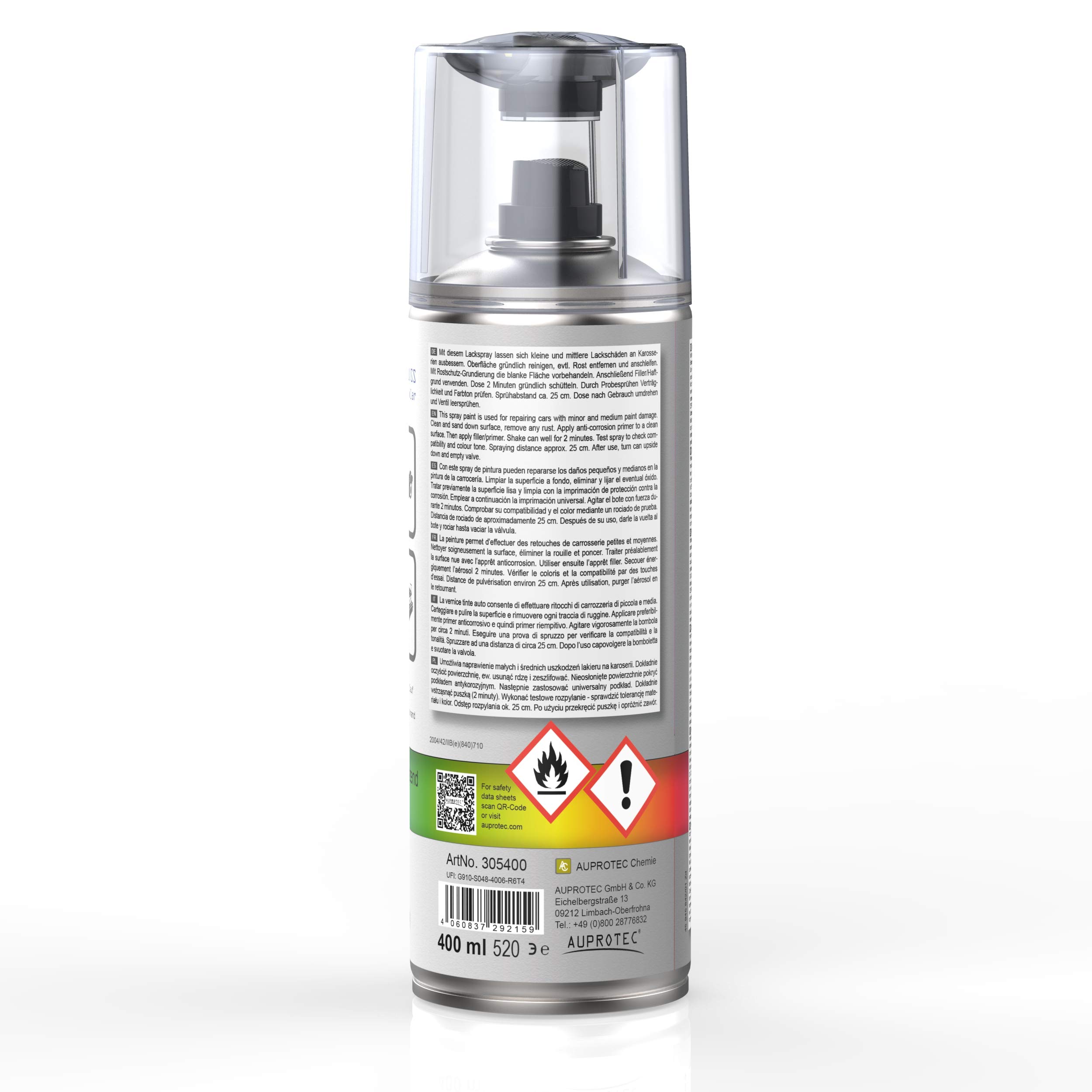 AUPROTEC Lackspray AUPROPAINT GLOSS Klarlack glänzend Sprühlack Glanzlack Auto Lack Spray 3x 400ml