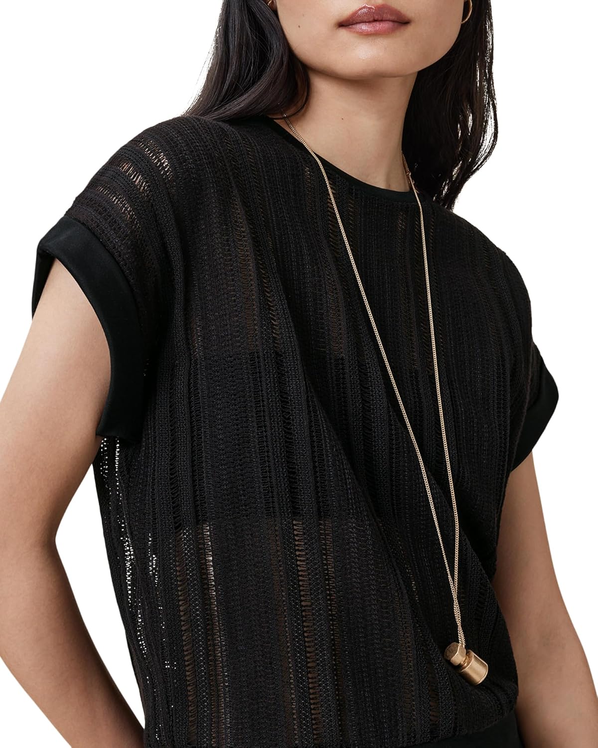 Allsaints Womens Giana Crochet Tank - Image 4