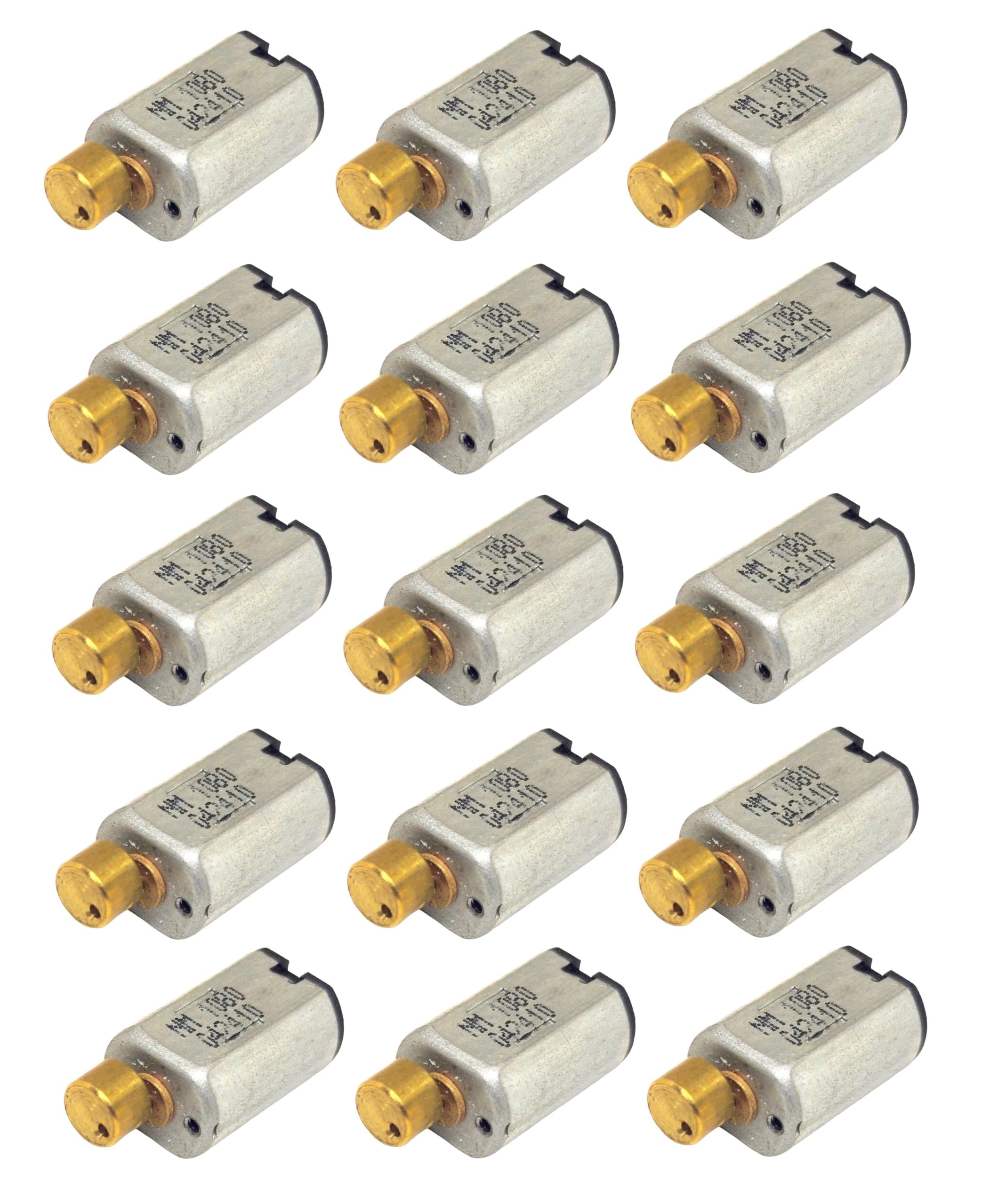 INVENTO 15Pcs (Pack of 15) 3V - 6V Vibration motor mini micro DC Toy Hobby Motor 15x10x8mm 12000 rpm for Toys DIY Projects-image-34