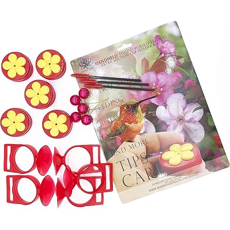 Aroma Trees Handheld Hummingbird Feeders Original Design with Perch—Pack of 5
