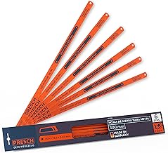 Presch Metal Saw Blade 300 mm 6pcs - Metal Saw Blade for 300 mm Hand Saws - 300 mm Metal Saw Blade for Non-Ferrous Metals (Copper), Stainless Steels