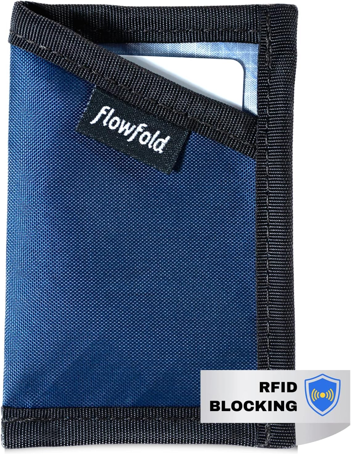 RFID-Blocking Wallet Card Holder Wallet Recycled Material Minimalist Wallet - Durable Slim Front Pocket Wallets Made in USA