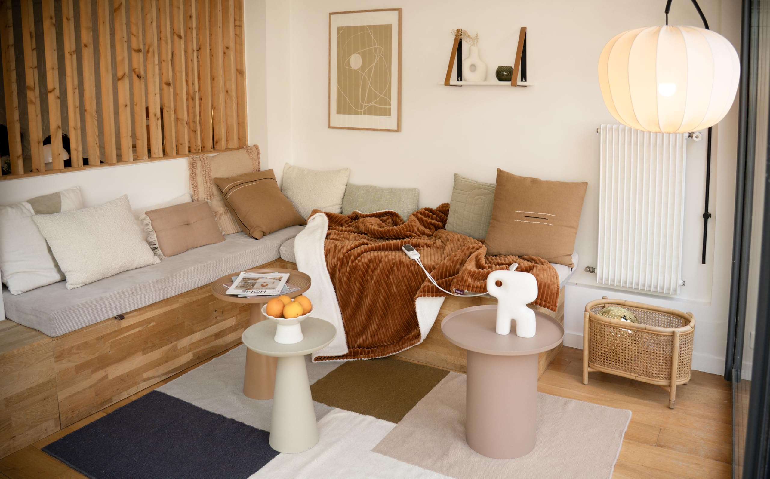 Terraillon Koomy Heizdecke, Sherpa, 180 x 130 cm