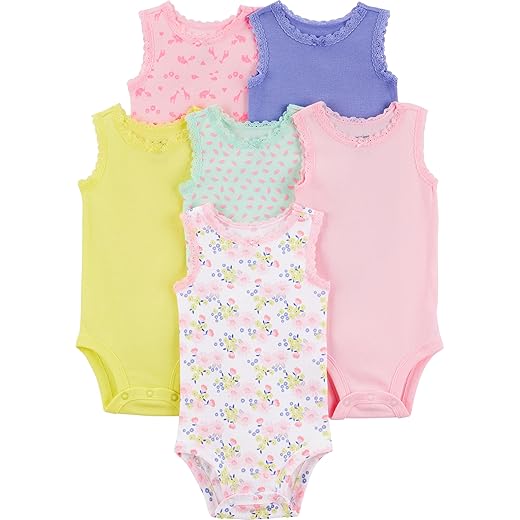 Body Pacote com 6 bodies sem mangas Simple Joys by Carter'sMeninas