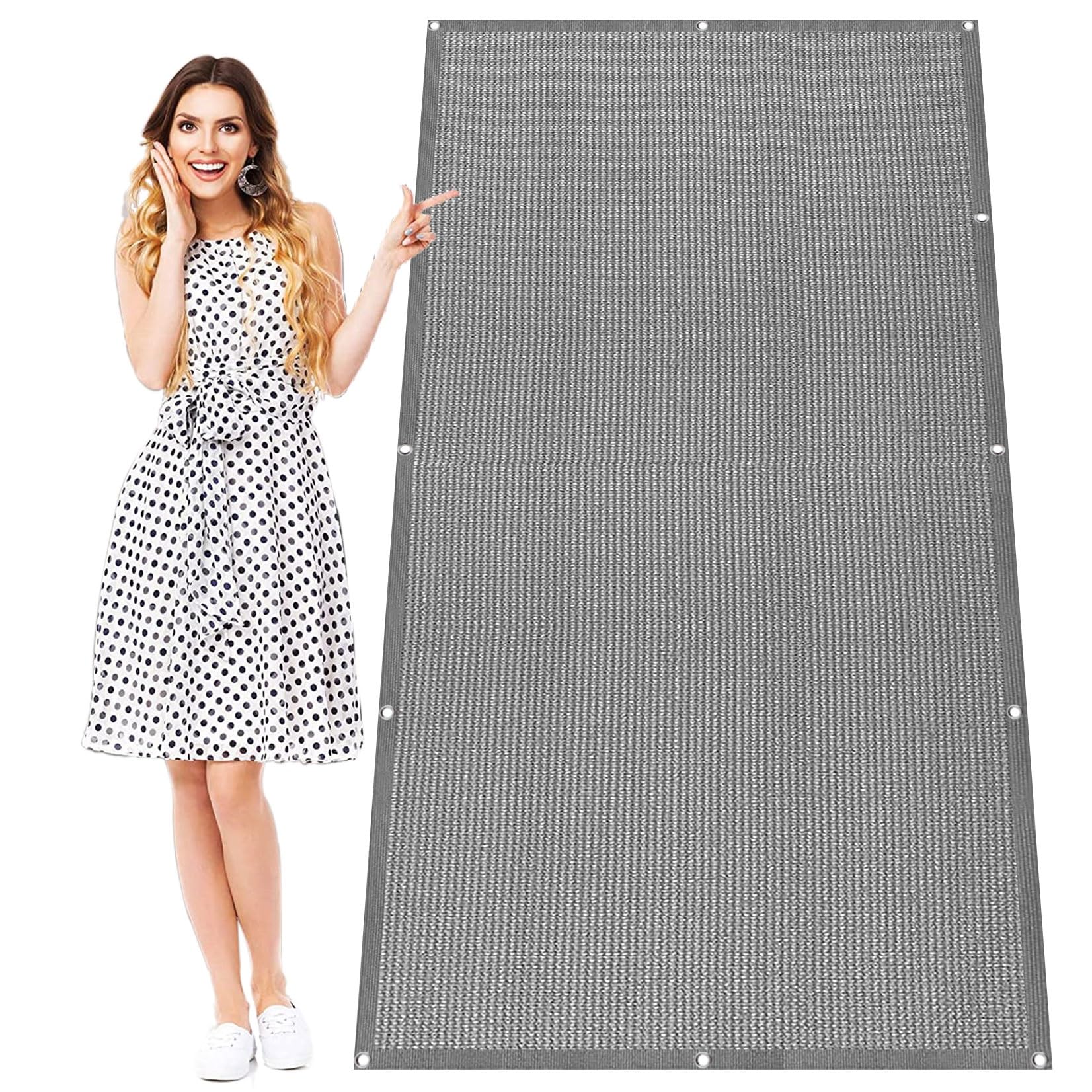 Voile d'ombrage respirant rectangle pour éliminer la chaleur du balcon