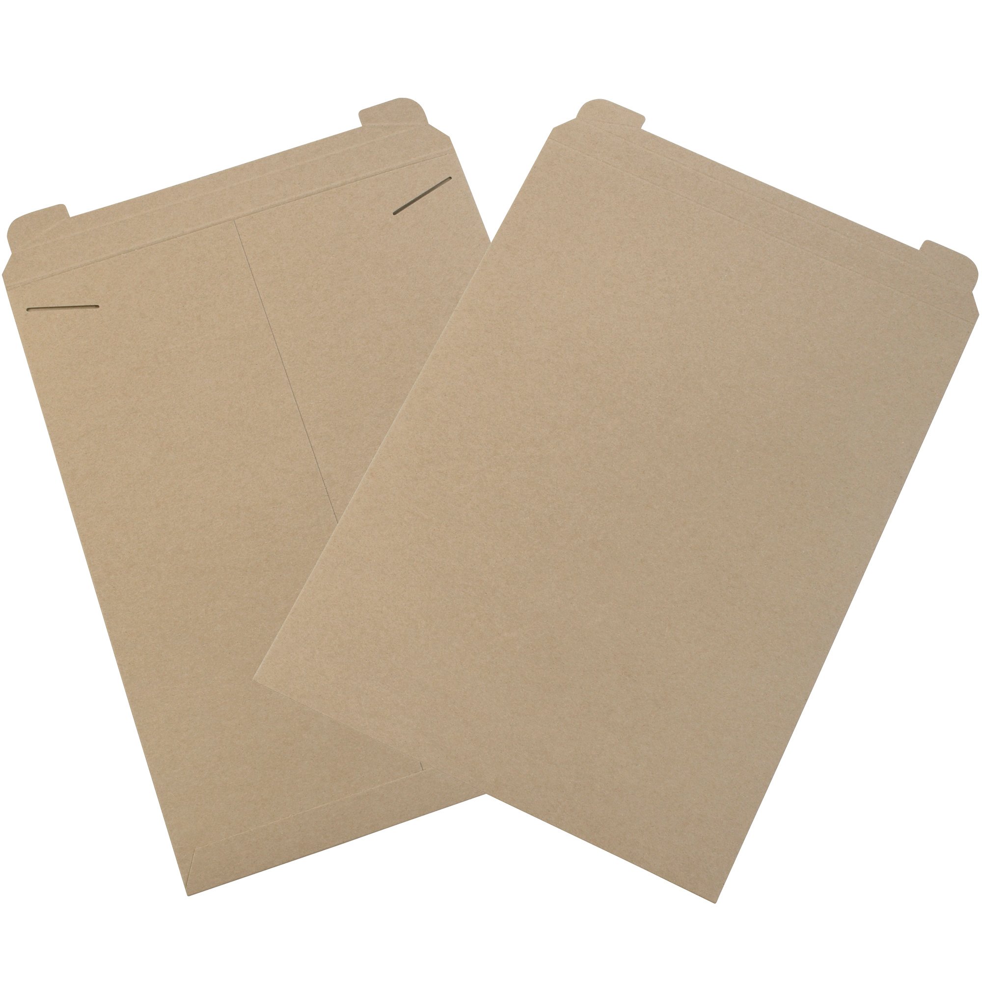 aviditi 18" x 24" stayflats rigid flat mailers, kraft, for keeping documents, photos, and artwork protected during shipping (50 pack)