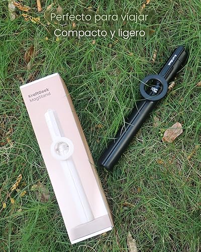 Miniatura 6 de KraftGeek Trípode magnético para iPhone MagSafe, 64 pulgadas Selfie Stick Soporte Tirpod para grabación de video, vlogging y creación de contenido