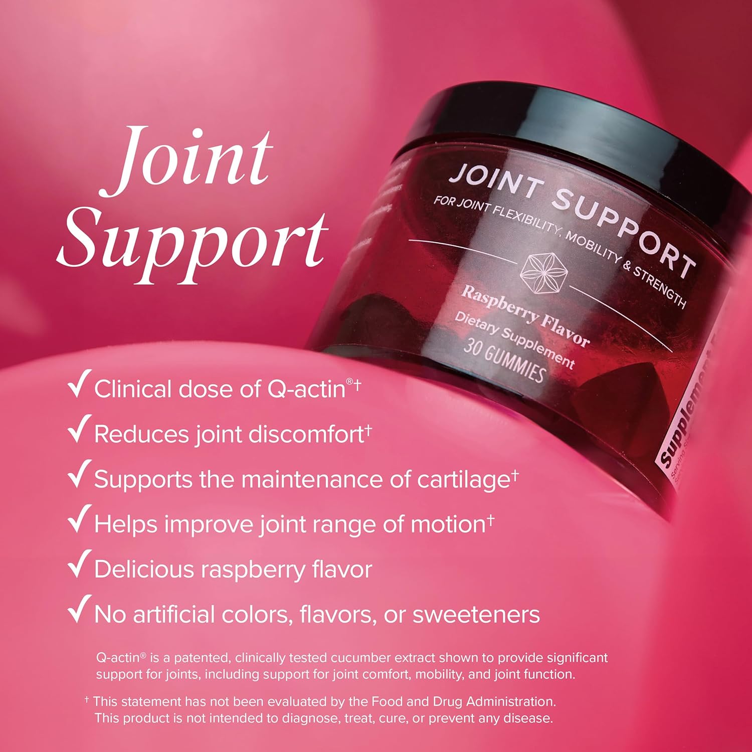 Isagenix Joint Support - Science-Backed, Natural Ingredients to Help with Joint Flexibility, Mobility, and Strength - Raspberry Flavor - 30 Gummies