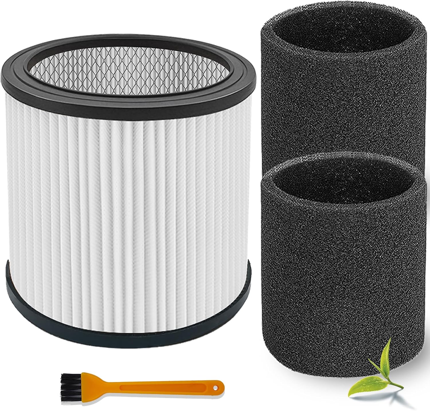 08 2566B Repalcement Cartridge Filter for Stanlay 5-18 Gallon Wet/Dry Vacuums, Compatible with SL18115/SL18115P/SL18116/ SL18116P/SL18191P/SL18199P/SL18117 Wet/Dry Vacuum-2 Pack
