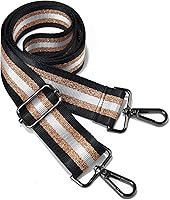 Vista 82 de Correa para bolso, accesorios plateados, correas anchas para bolsa, correa de hombro ajustable para bolsos