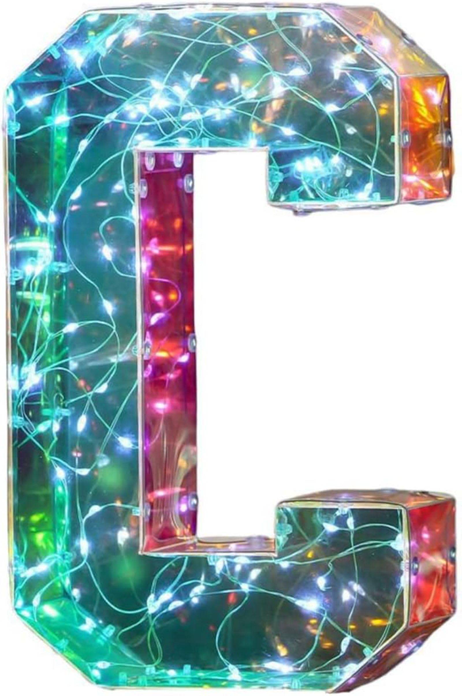 Jemnpela LED Marquee Letter Number Sign Lights Glitter Light Up Alphabet Figure Night Light for Birthday Party Wedding Home Bar Holiday Wall Decoration