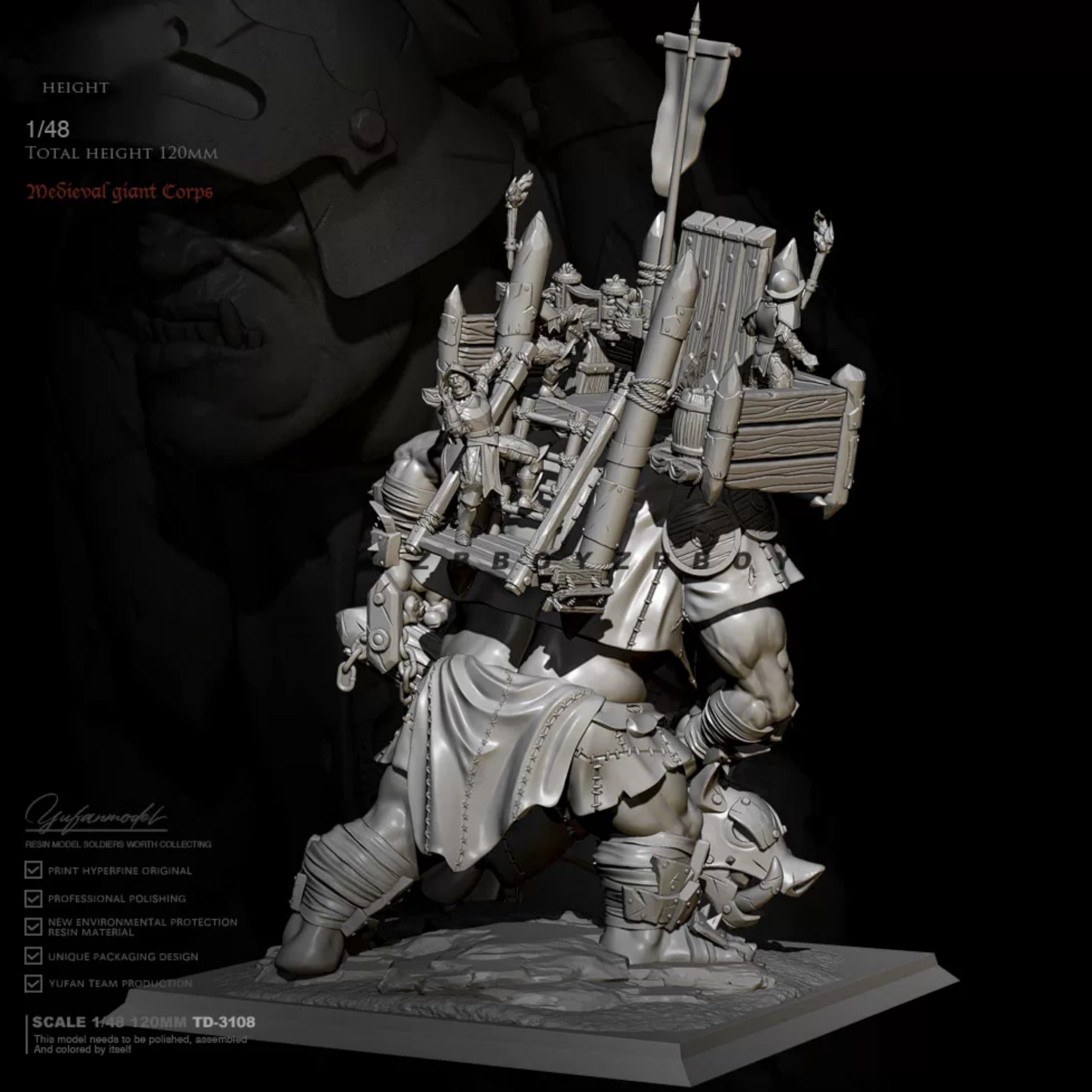 120mm Sci-Fi Samurai Krieger Resin Modellbausatz unbemalt und unmontiert //L6b8J9