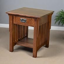 Crafters and Weavers Mission 1 Drawer Crofter End Table - Model A19 - Walnut