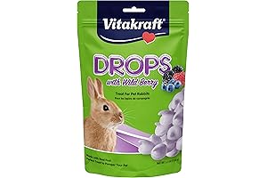 Vitakraft Drops Rabbit Treat - Wild Berry - Yogurt