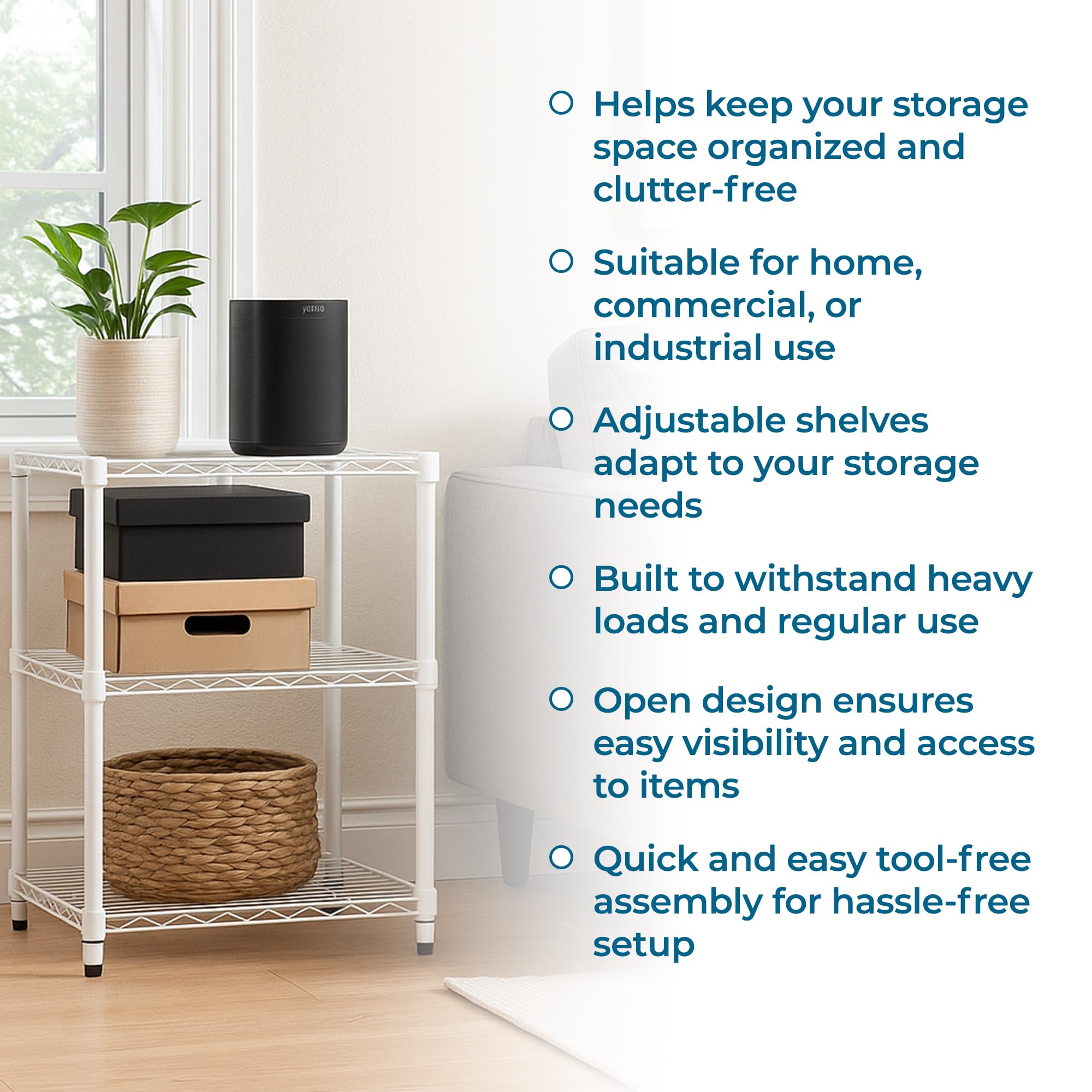 Amazon.com: Honey-Can-Do 3-Tier Heavy-Duty Adjustable