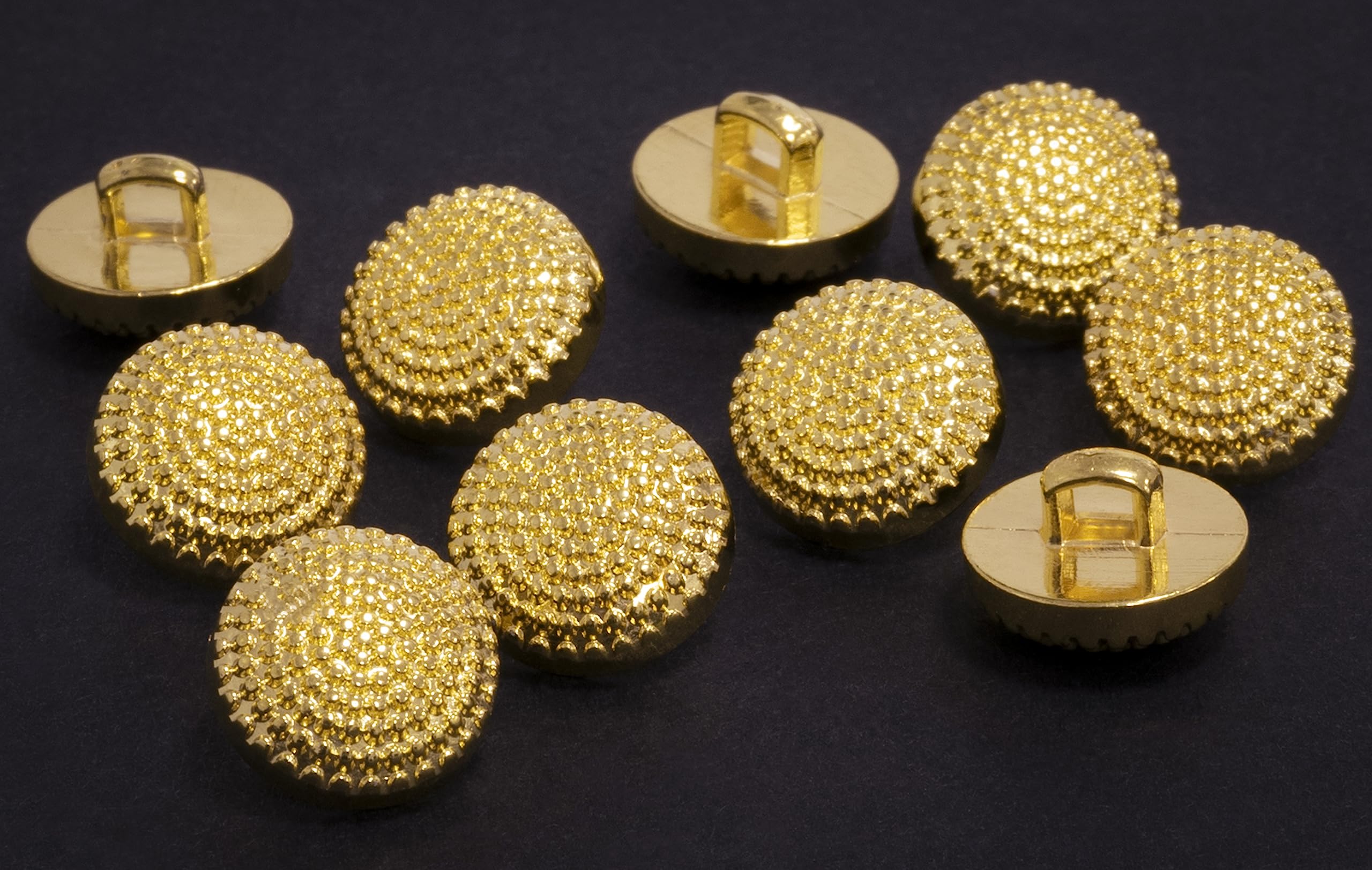 Boutons Décoratifs Dorés En Alliage Zinc - Lot De 10, Forme Nœud, Pour Pulls, Manteaux, DIY Couture