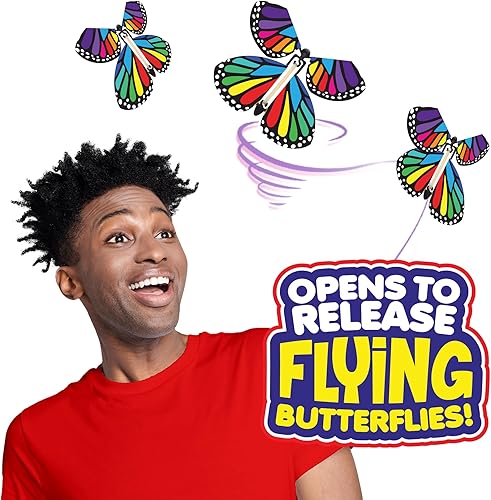 Miniatura 4 de BEST PARTY EVER! Tarjeta mágica de cumpleaños con diseño de mariposas y sorpresas, decoración para el día de nacimiento de mariposas voladoras para