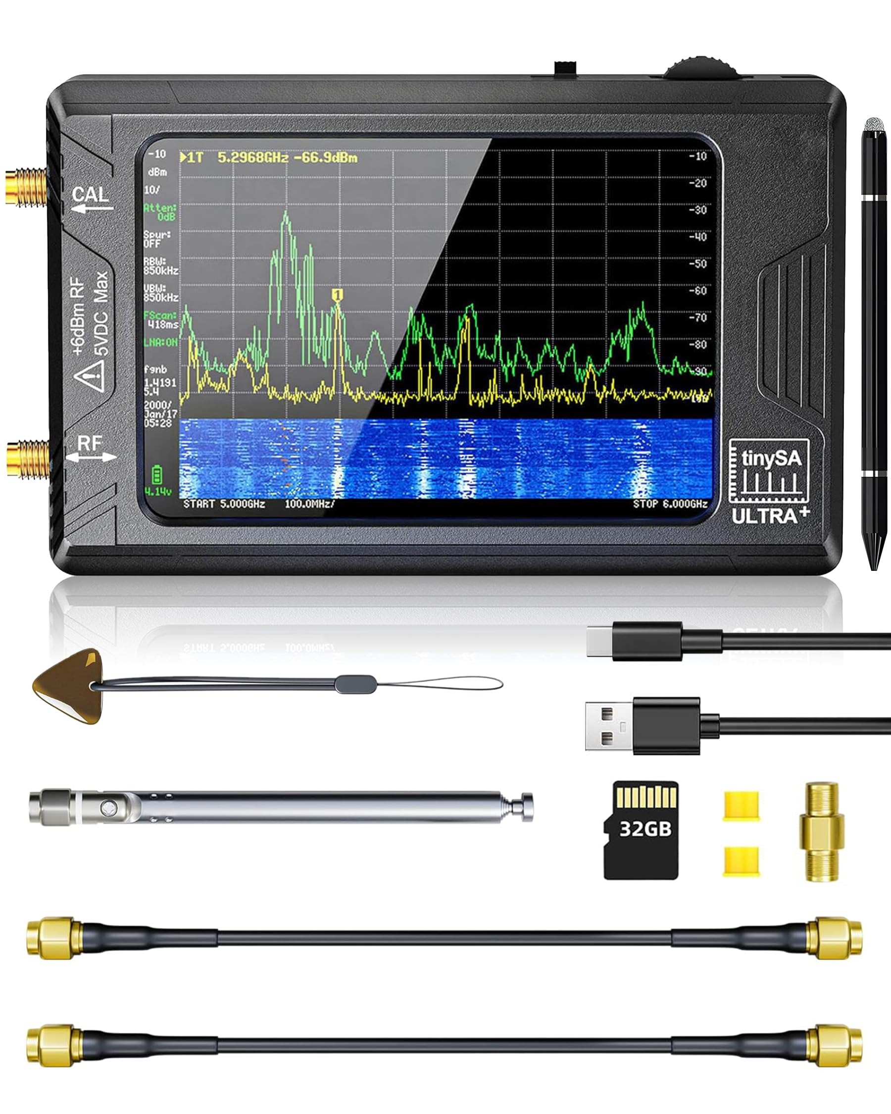 Amazon.co.jp: Hoshikou Denpa ハンドヘルドスペクトラムアナライザ