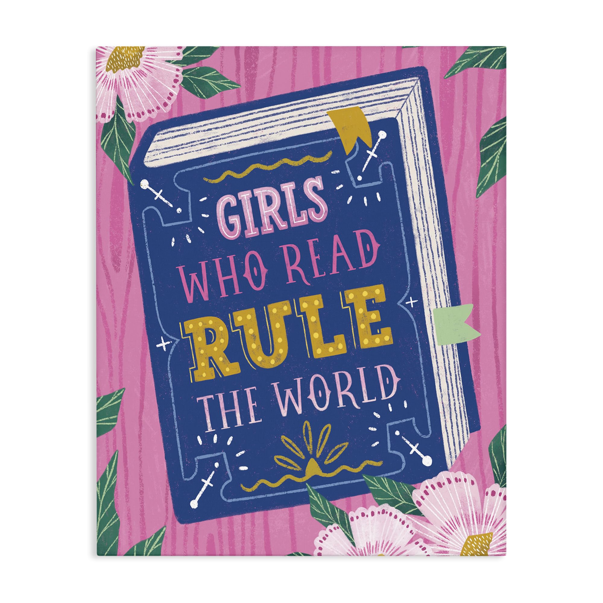 Stupell Industries Girls Who Read ' Inspirational'| Canvas Art