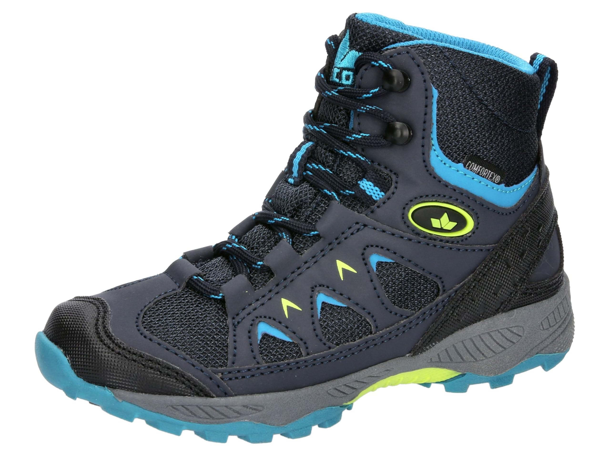 Lico Cascade Snow Boots, Navy/Blue/Lemon, 34 EU