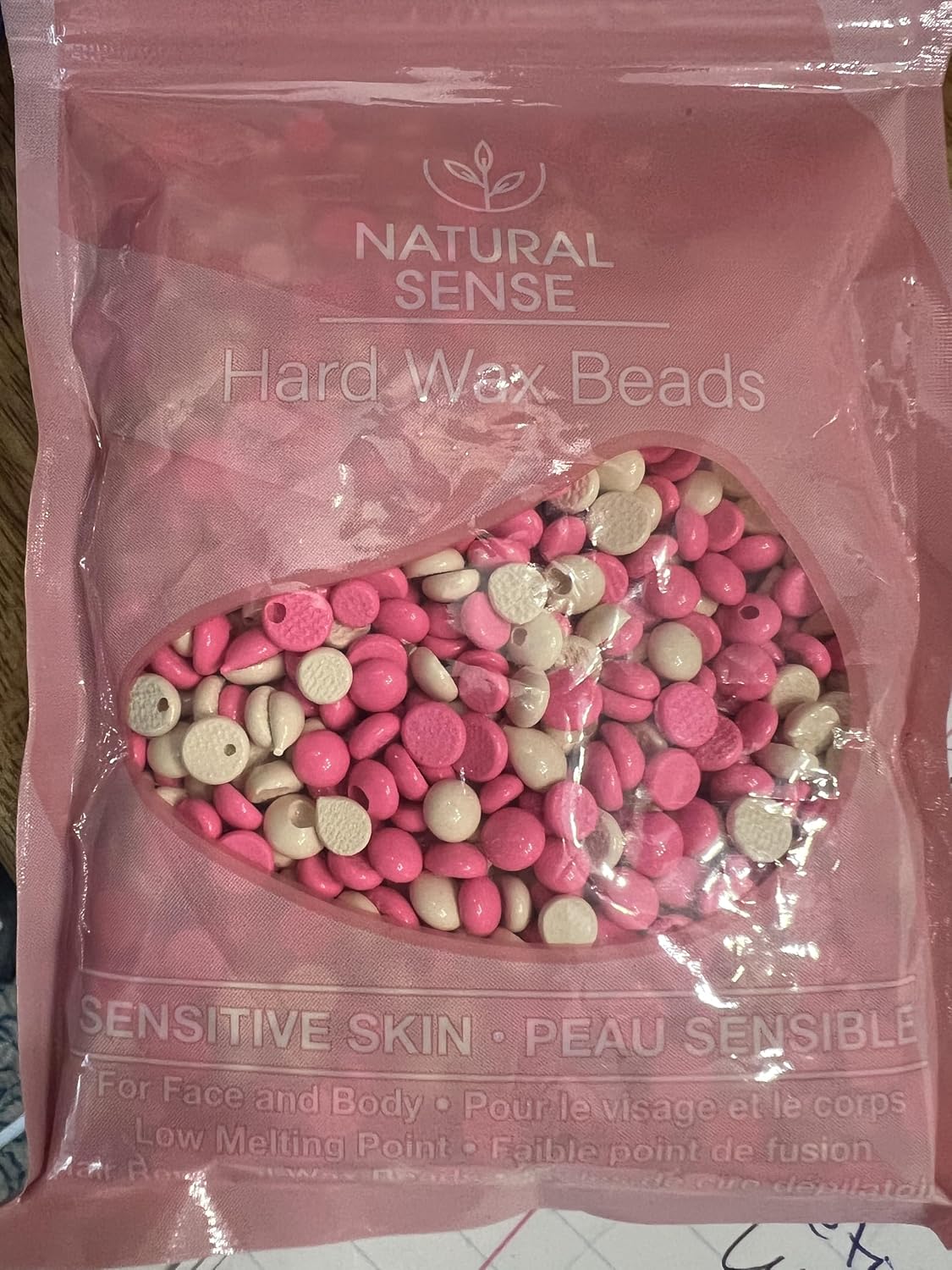 Natural Sense Wax Applicators & Strips for Sensitive Skin - Complete Hard Wax Beads Kit with Body, Face, Bikini and Underarm Strips