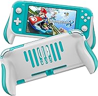 Vista 1 de MEQI Funda de agarre compatible con Nintendo Switch Lite, cómoda y ergonómica funda protectora portátil para juegos, accesorios para consola Switch