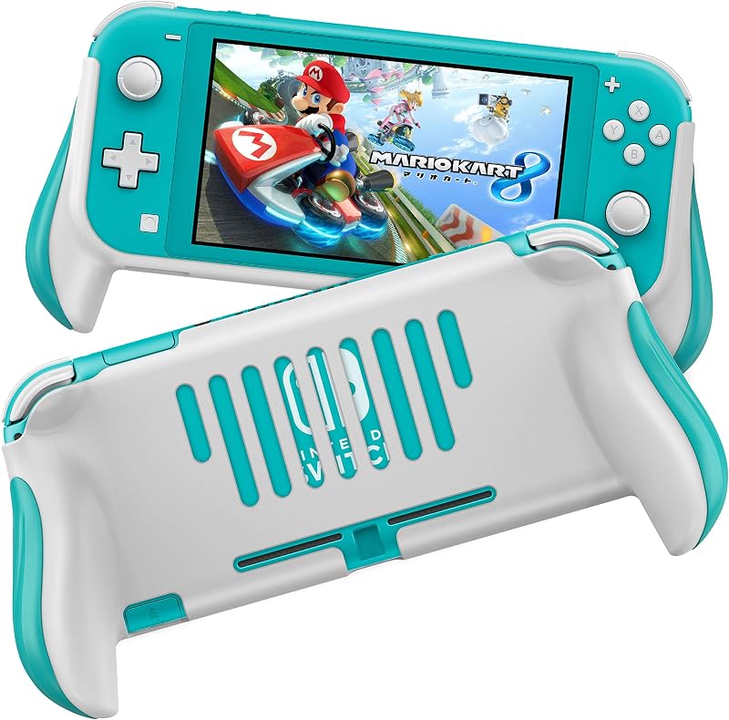 Funda de agarre compatible con Nintendo Switch Lite, cómoda y ergonómica funda protectora portátil para juegos - Accesorios para consola Switch Lite versión 2019