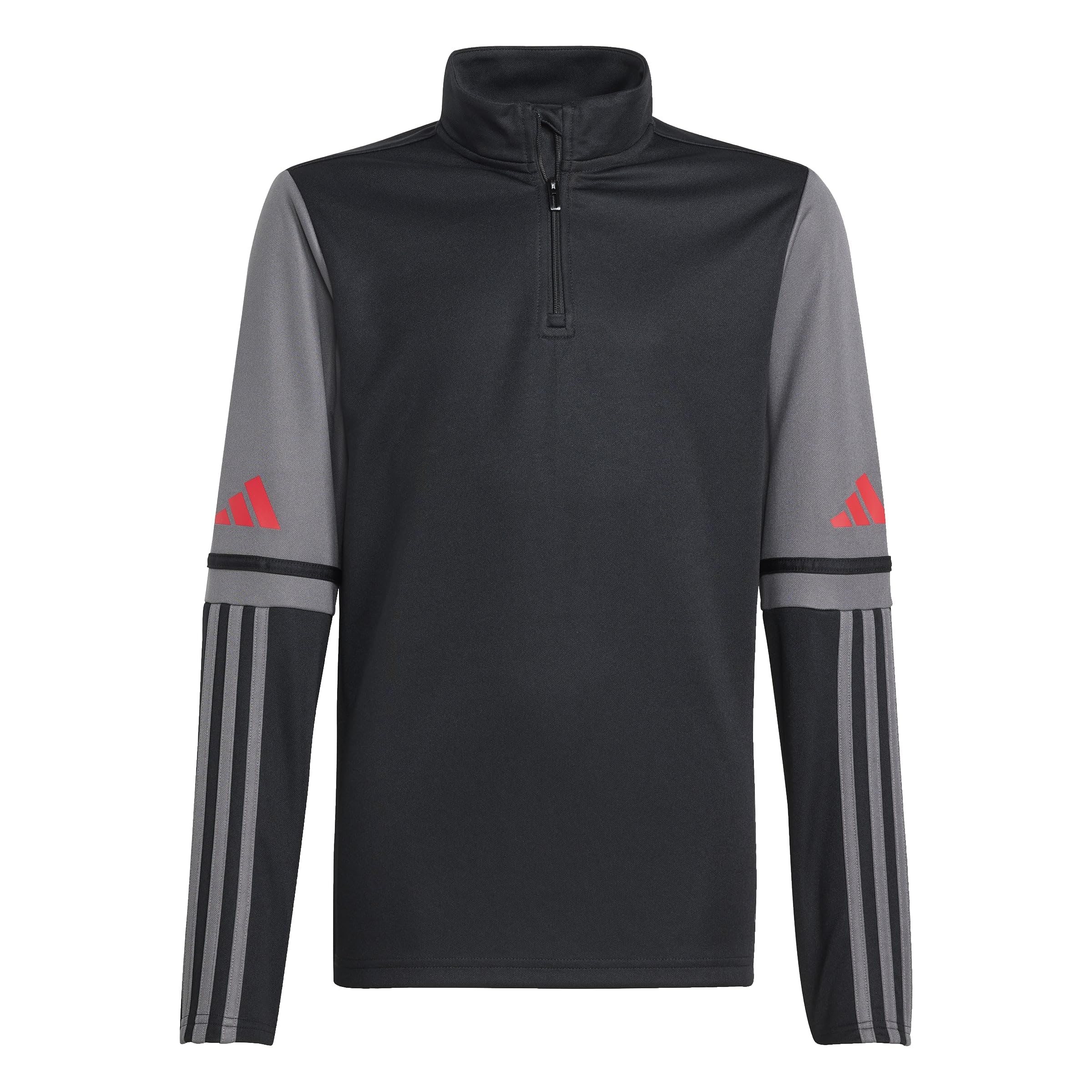 Adidas Junior Squadra 25 1/4 Zip Training Top Black/Grey