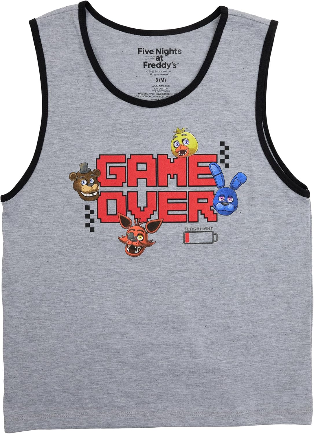Five Nights at Freddy's Value 3-Pack of Youth Boy's Sleeveless Muscle Shirts - Image 5