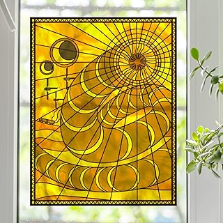 Dune Sand Worm Stained Glass Window Film (18.75
