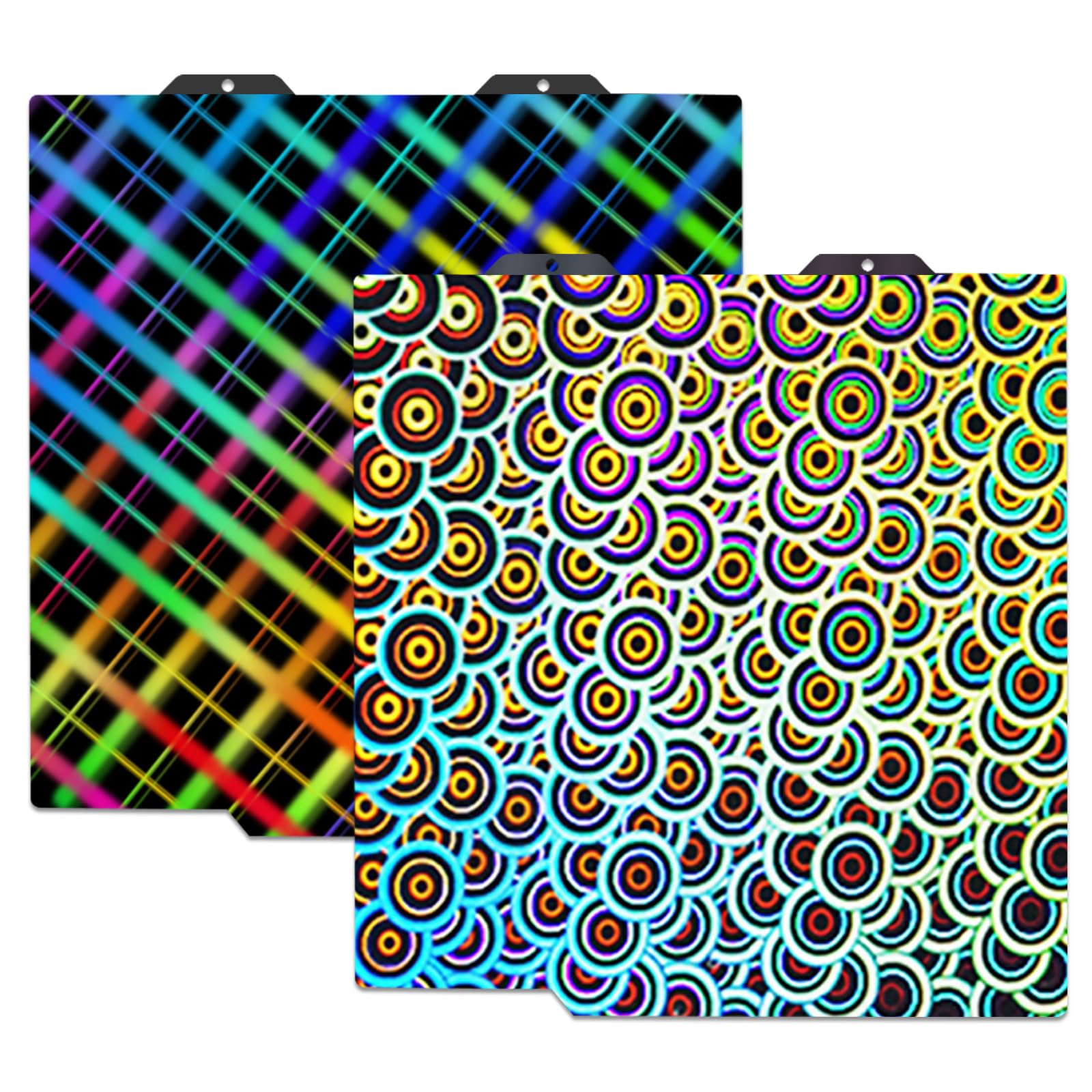 JUUPINE New Upgraded H1H Build Plate for Bambu Lab A1 Mini 3D Printer, Smooth Kaleidoscope+Smooth Skynet Spring Steel Plate Flexible Plate 184x184mm for Bambu A1 Mini3D Printers.