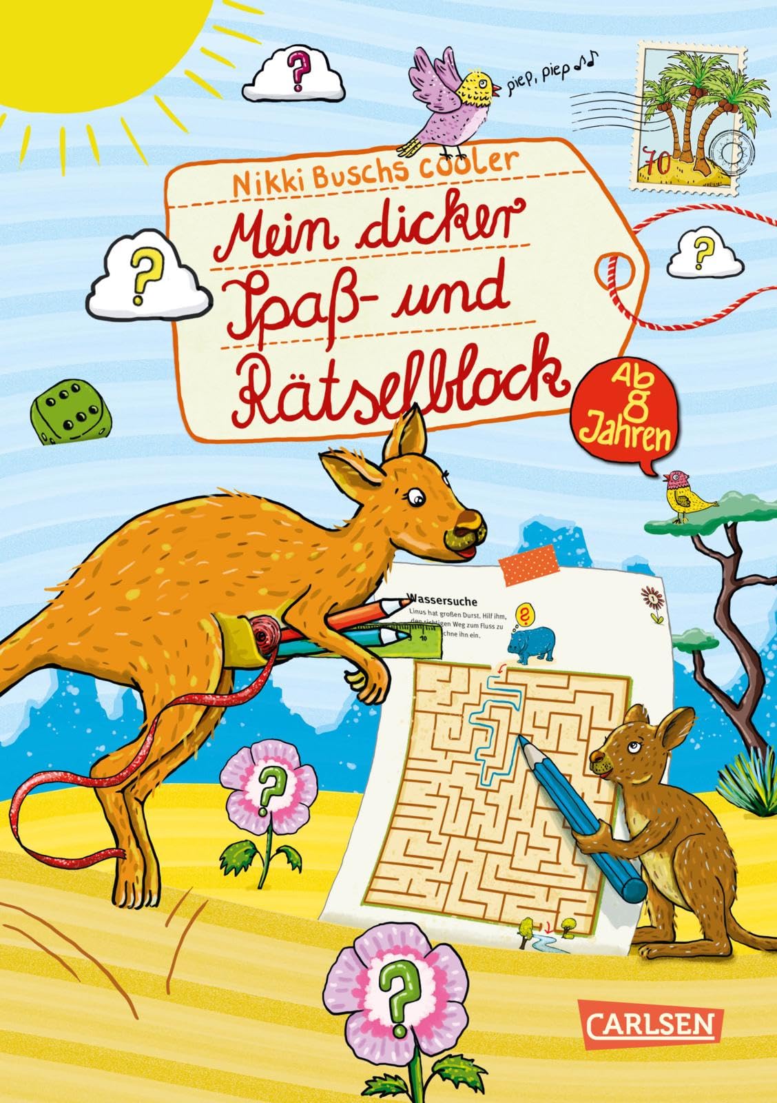 Rätselspaß Grundschule: Mein dicker Spaß- und Rätselblock: Ab 8 Jahren | Rätsel für Freizeit und Ferien für Mädchen und Jungen
