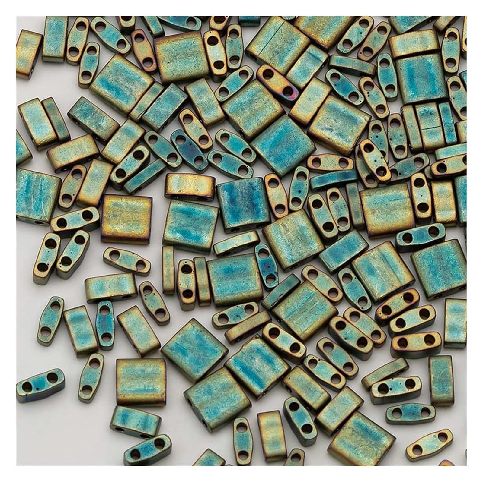 Cuentas de dos agujeros, Glass Beads Handmade Jewelry Western Style(Tlmix2008)
