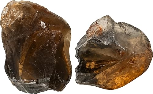 Miniatura 56 de Amazing Gemstone Cristales crudos de angelita y piedras curativas, rocas naturales para pulir, piedras y cristales crudos de bricolaje, 2 piezas