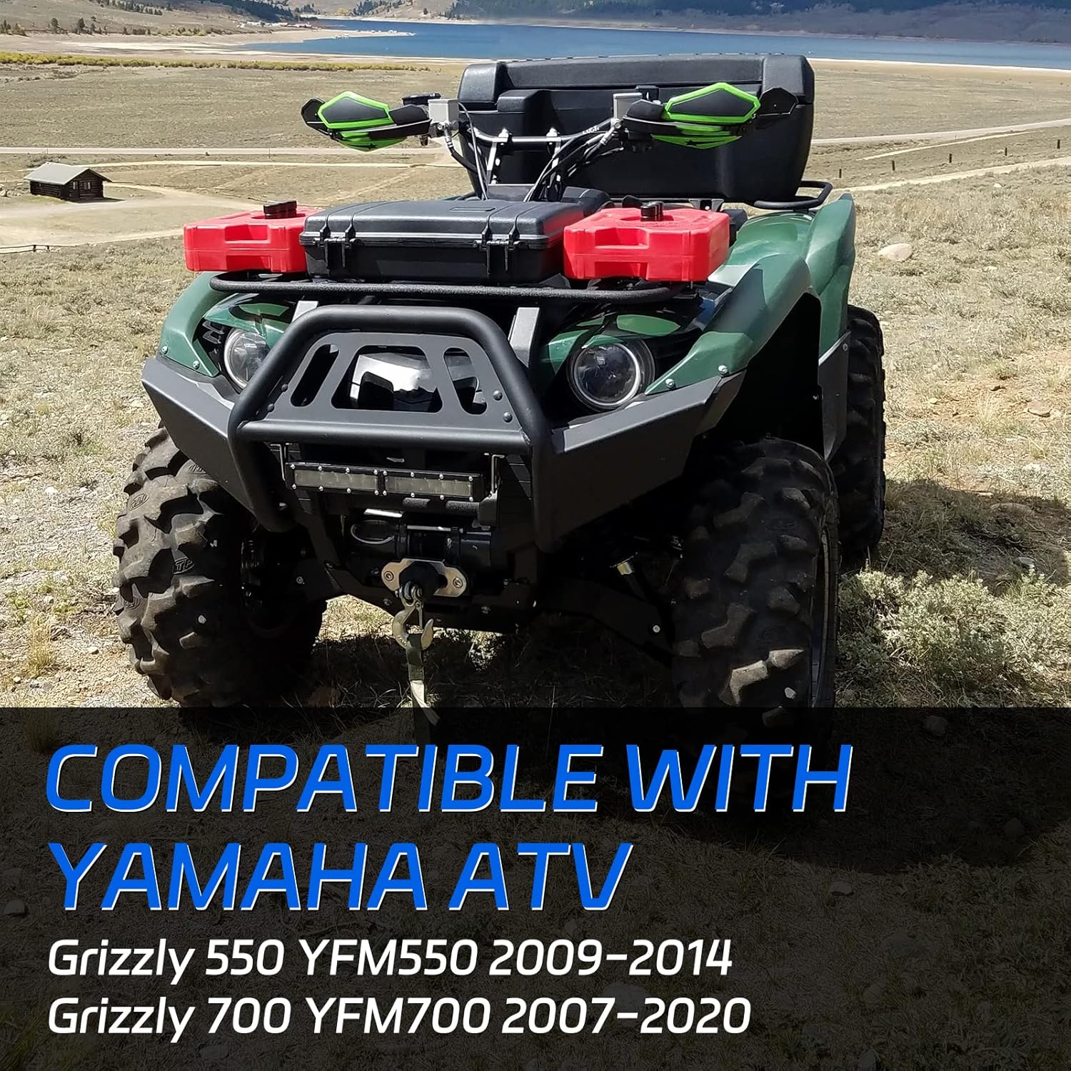 Rear Brake Caliper Compatible with Yamaha Grizzly 550 YFM550 2009-2014 Grizzly 700 YFM700 2007-2020 OEM#3B4-2580V-11-00 3B4-2580W-11-00