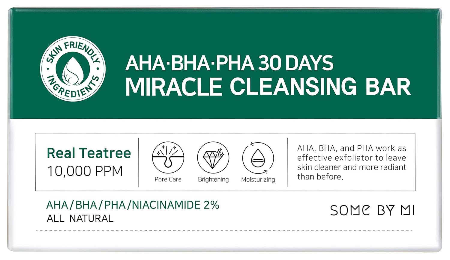 SOME BY MI Aha.Bha.Pha 30Days Miracle Cleansing Bar 106g : Beauty & Personal Care