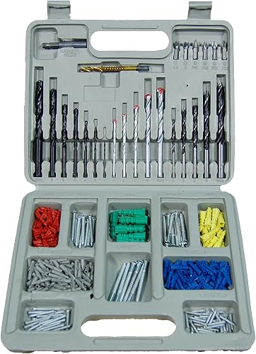 Official Rotorazer Professional 301-piece Contractor's Drill Bit Set for Bits, Screws and Parts for Screwdrivers, Saws, Drills, Wood, Walls, Metal and Plastic AS SEEN ON TV