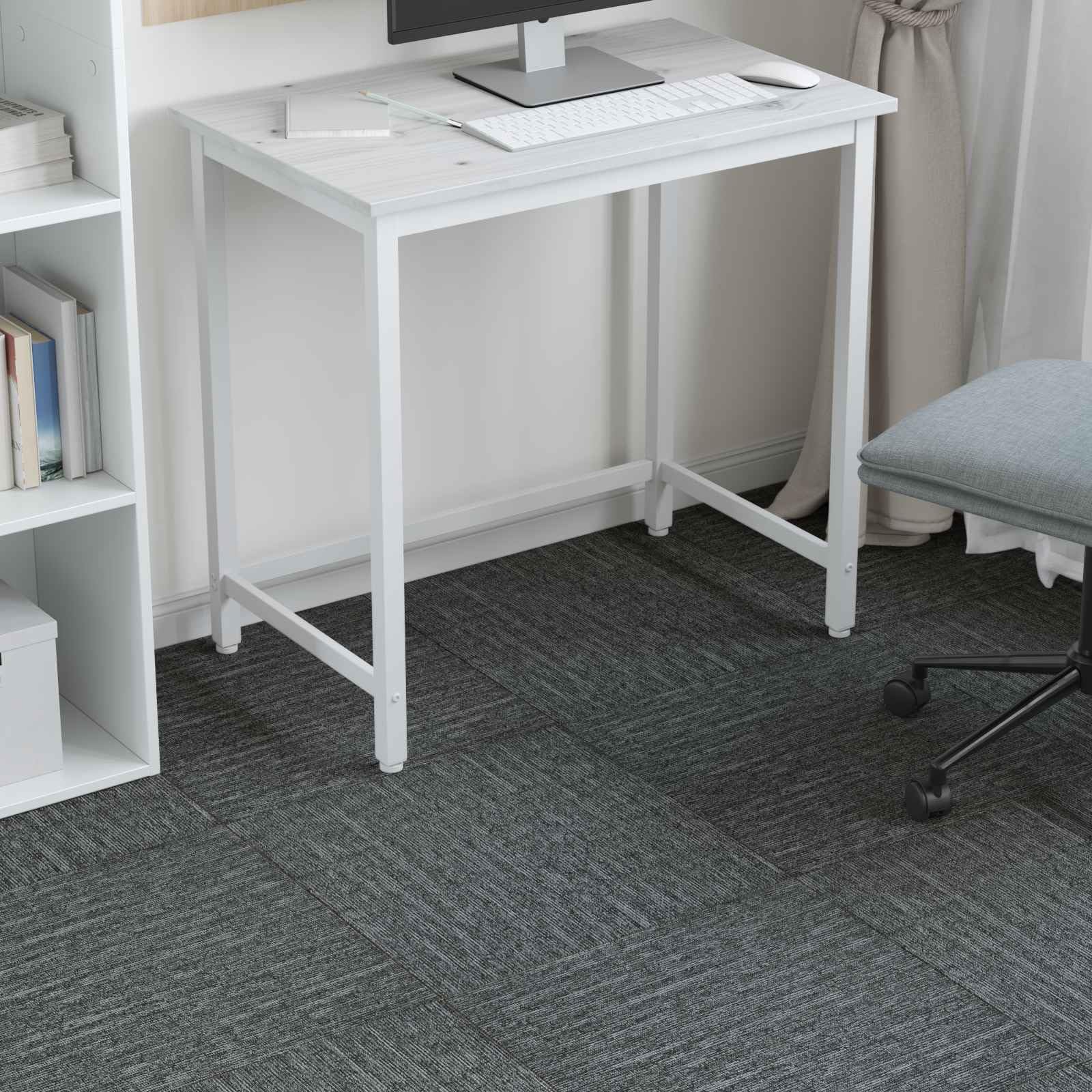 Piastrelle in moquette, grigio rock, 50 x 50 cm, 36 pezzi, in polipropilene e bitume da 6 mm, per assorbimento acustico, per camera da letto, soggiorno, ufficio, interni