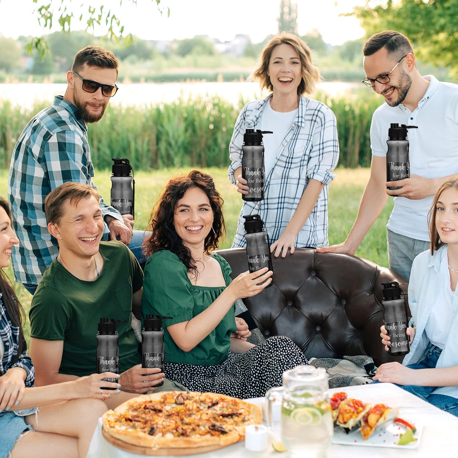 Gerrii 30 Pcs Staff Appreciation Gift Bulk Christmas Employee Appreciation Gifts Water Bottles Bulk 20.3 oz Thank You for Being Awesome Water Bottles for Nurse Coworker Employees Team Teacher - Image 3