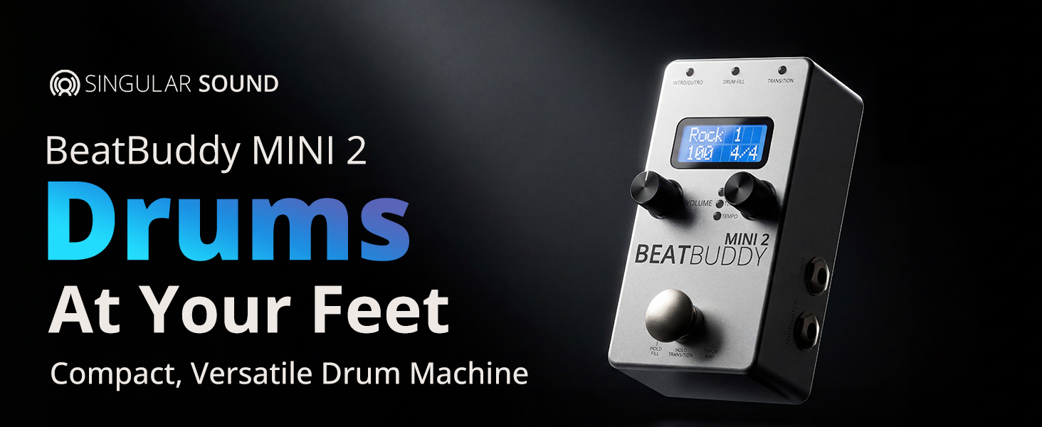 Singular Sound BEATBUDDY MINI 本体 Amazon.com: BeatBuddy MINI 2: Hands Free Drum Machine Guitar