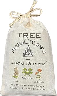 Lucid Dreamz Herbal Blend - Mugwort, Jasmine, Peppermint | Natural Caffeine Free Tea & Incense Herbs by Tree Fifty Four