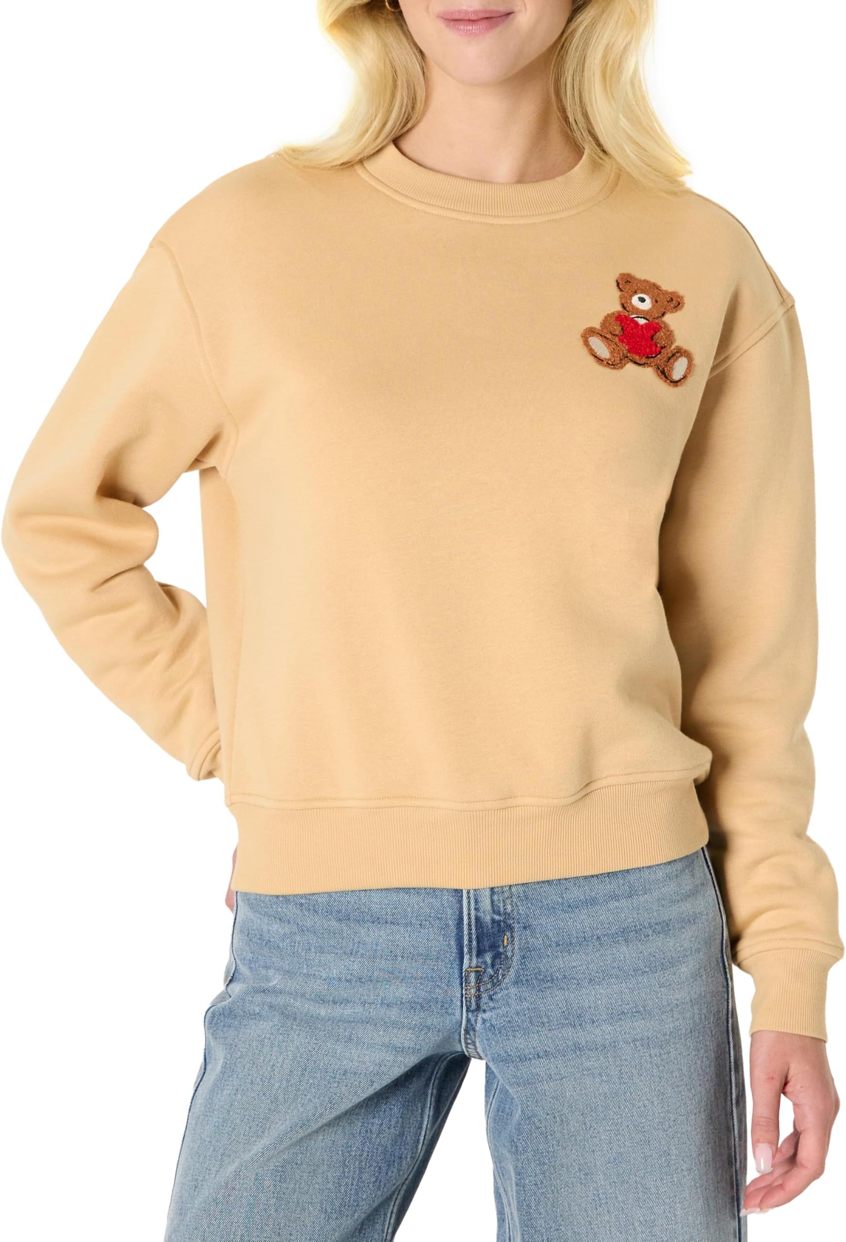 x Sofia Grainge Women's Relaxed Fit Boxy Drop Shoulder Crewneck Sweatshirt
