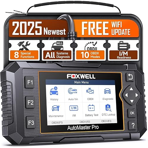FOXWELL NT624 Elite OBD2 Scanner Upgraded from NT614Elite & NT604Elite Code Reader, All-System OBD2 Scan Tool, 8 Advanced Reset Functions, AutoVIN, Live Data, Lifetime WiFi Free Updates