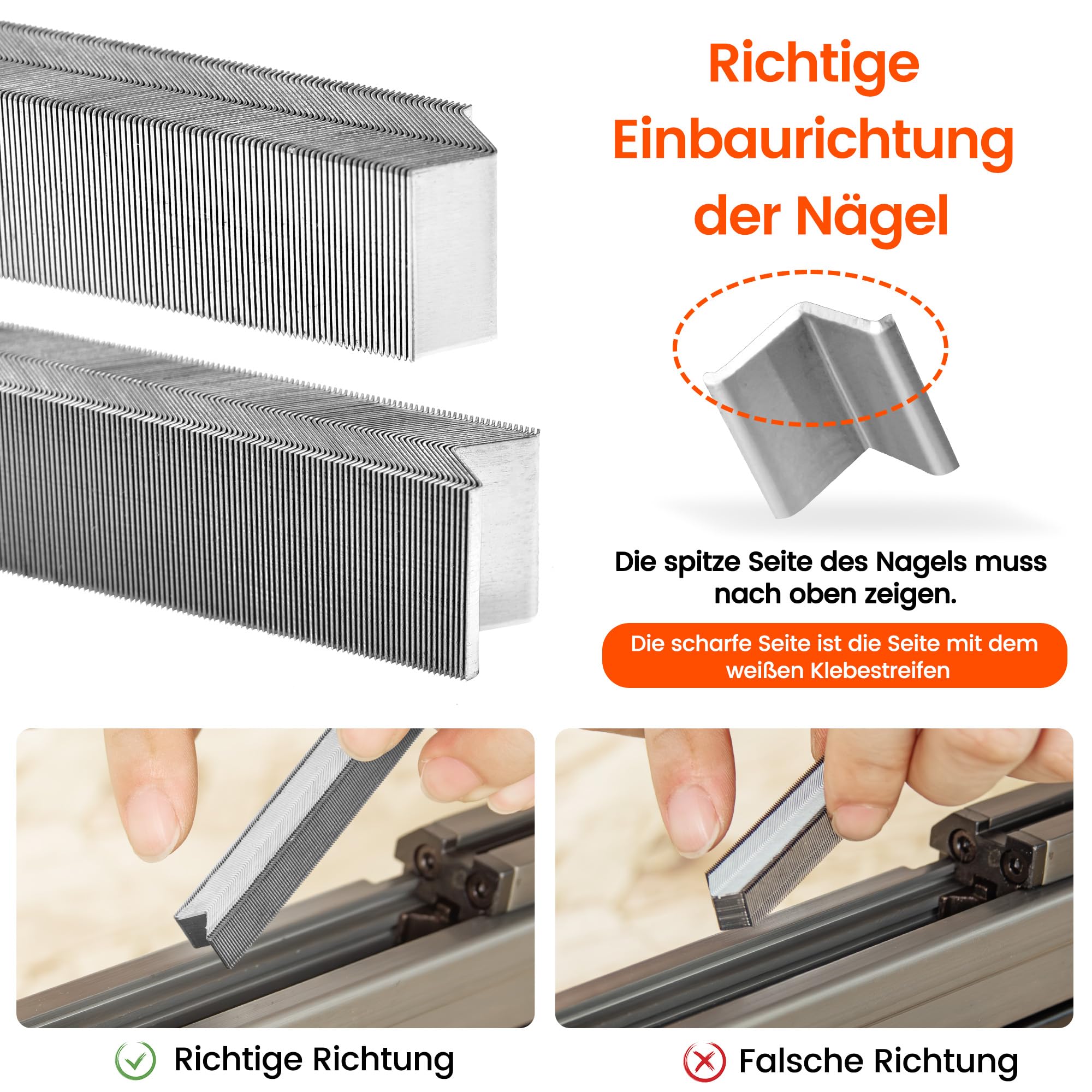 meite V1015B V Nagler für Bilderrahmen, pneumatischer Rahmenverbinder für 7 mm bis 15 mm V-Nägel, 30 Gauge, Holzrahmen-Nagelpistole für Bilderrahmen