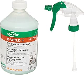 Walter 53F403 E-Weld 4 Weld Spatter Release Emulsion [Pack of 12] (500ml) - VOC Free, Corrosion Resistant Cleaning Spray. Welding Accessories