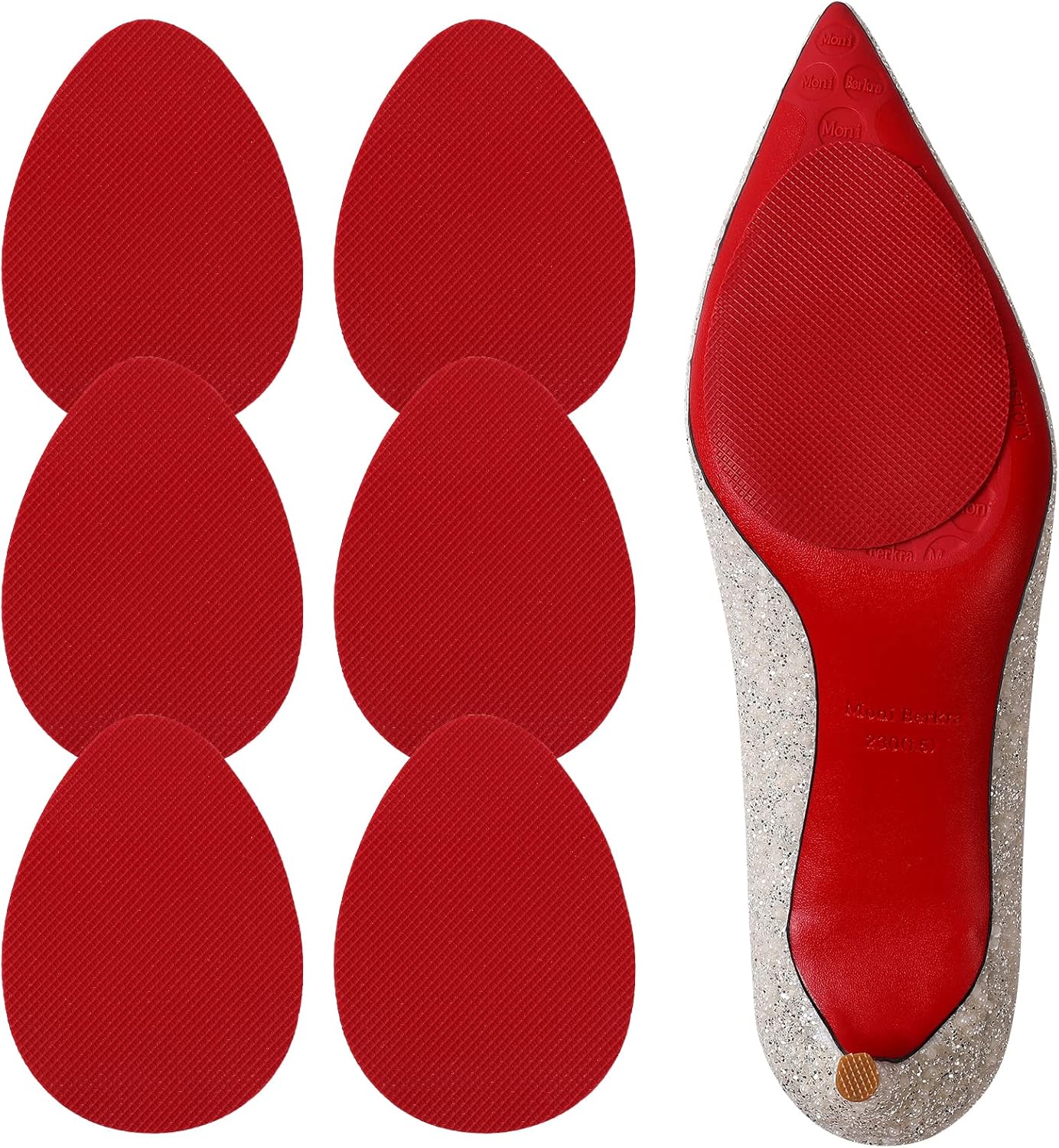 JGTYJE Red Bottom Protectors Shoe Grips on Bottom of Shoes