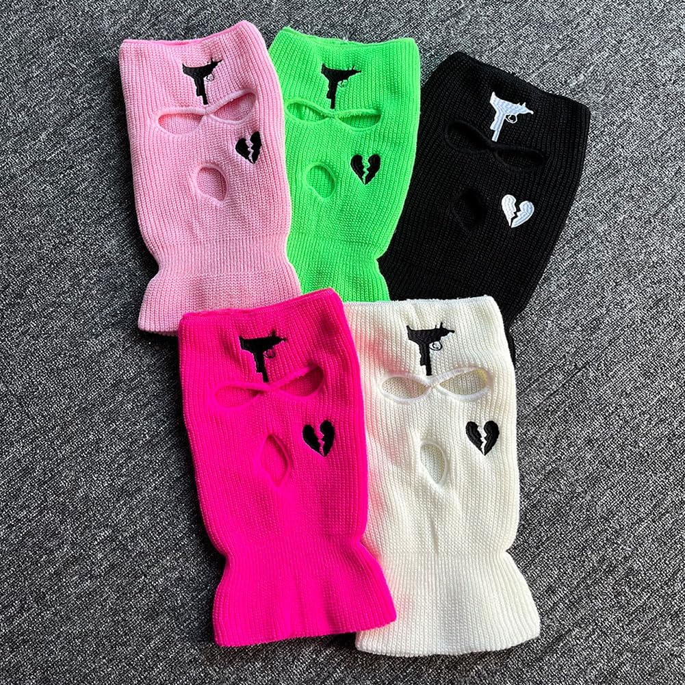 3 Hole Balaclava Empty Top Ski Mask Knitted Full Face Cover Facekini Winter Neck Warmer Thermal Cycling for Men Women - Image 4