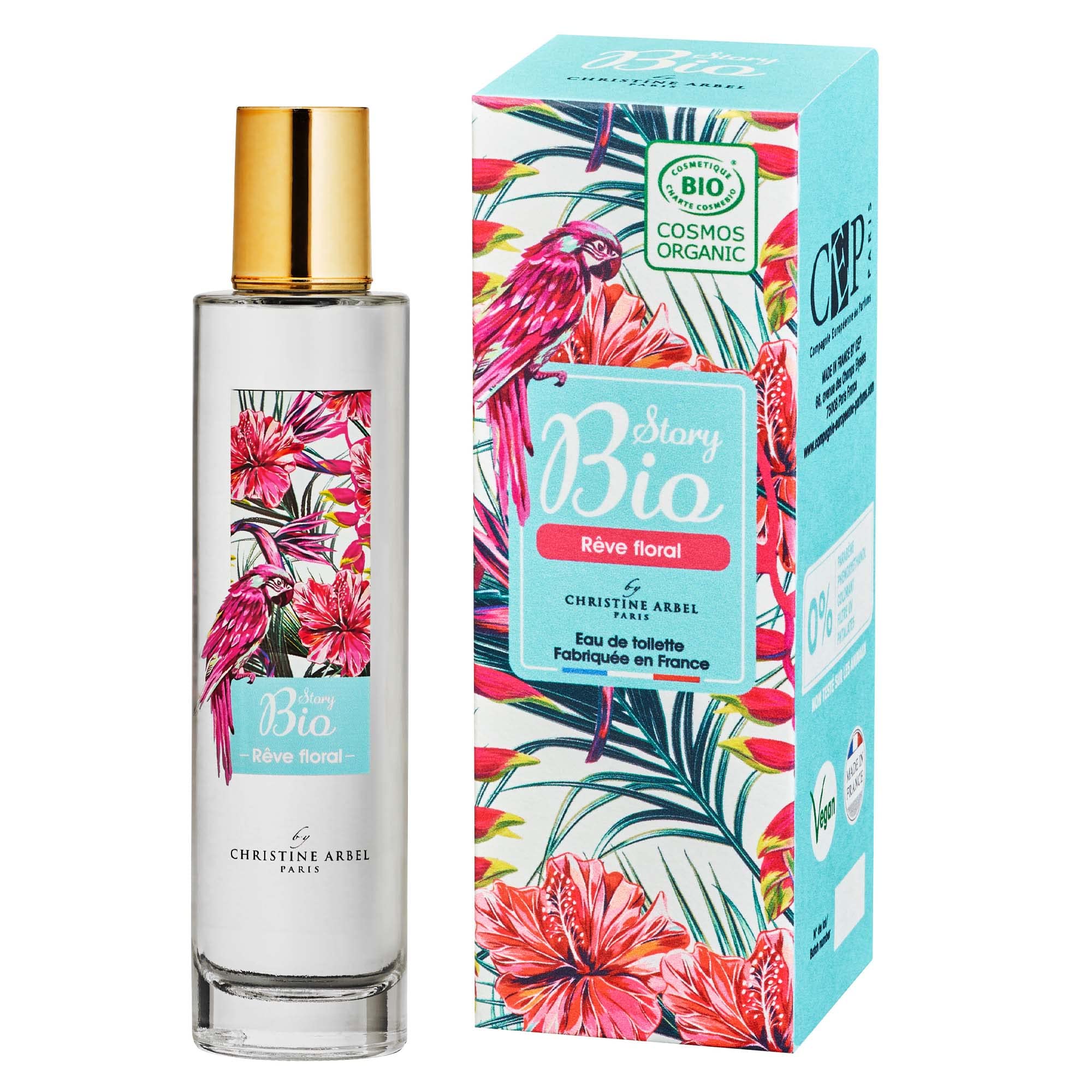 Eau De Toilette Bio Christine Arbel Paris Rêve Floral - 50 Ml - Neuf, Naturel, Sans Alcool