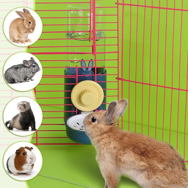 Foto 2 de 7 de Bebedero Conejo 500ml Botellas Agua Animales Pequeños antigoteo para Cobaya/Hurón/Chinchillas
