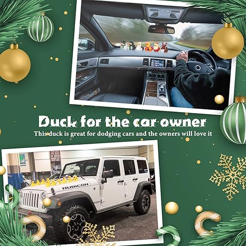 Miniatura 3 de Charniol 24 piezas de pato de goma de Navidad de 2 pulgadas, mini patito de juguete para 24 niños y niñas, decoración de Navidad, regalo para